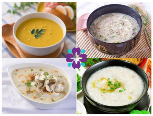 Tổng hợp các món ăn mềm gồm súp bí, cháo, súp kem gà lý tưởng cho bệnh nhân niềng răng 