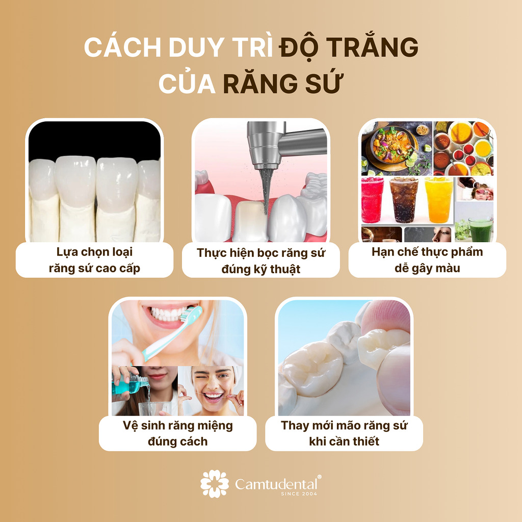 Bọc Răng Sứ Có Tẩy Trắng Được Không? 4 5 cách duy trì độ trắng của răng sứ