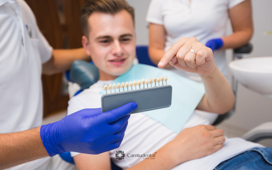 mài răng bọc sứ đau không
